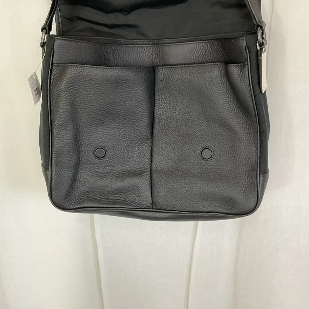 NEW Coach Men's Thompson Map Bag In Signature Jacquard With Varsity Stripe Bag
